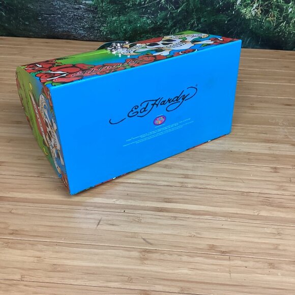 Ed Hardy x Lisa Frank Storage Chest Cardboard "lunchbox" NEW - Picture 9 of 16